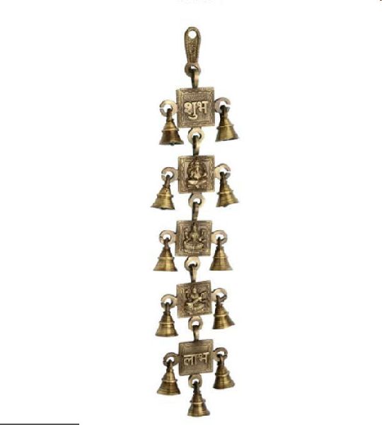 Brass Wall Hanging Shubh Labh Ladi, Color : Golden