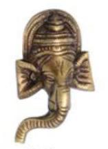 Mini Lord Ganesha Brass Door Knocker, Feature : Fine FInished
