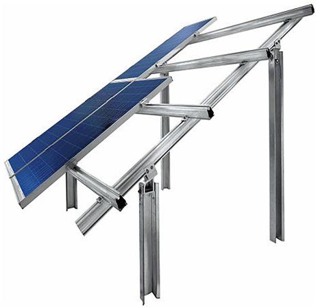 Polished Aluminium Solar Panel Mounting Structure, Feature : Fine Finishing, High Quality