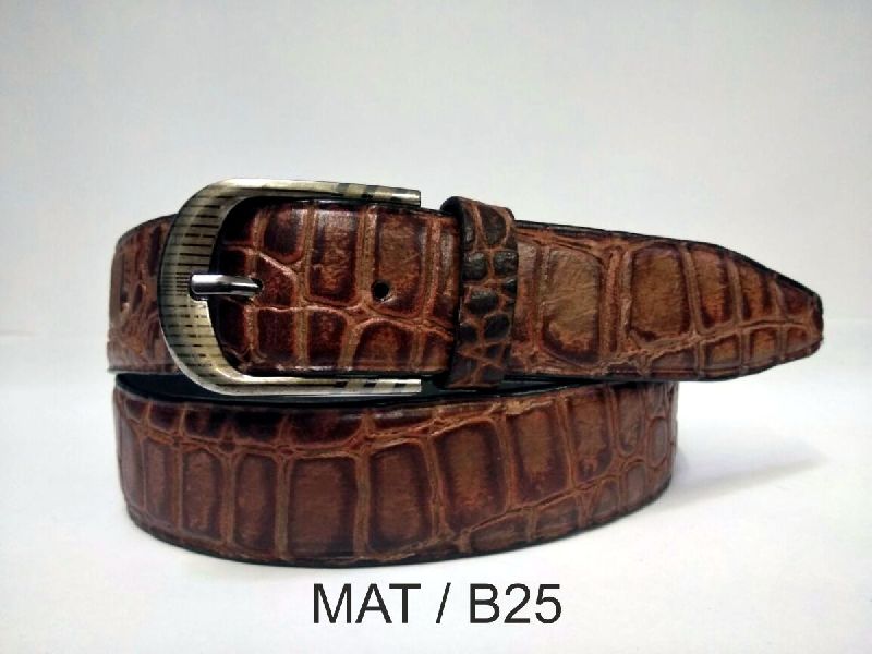 Mens Leather Belt, Thickness : 3 mm +