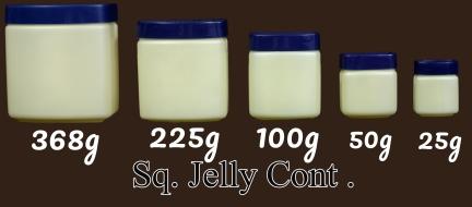Plastic Sq Jelly Cont