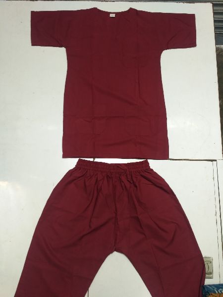 Half Sleeves Cotton OT Scrub Suit, for Clinical, Hospital, Pattern : Plain