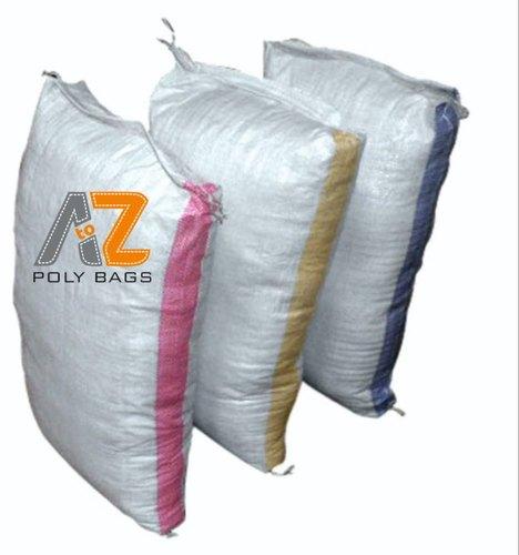 50Kg White PP Woven Sack, for Packaging, Pattern : Printed