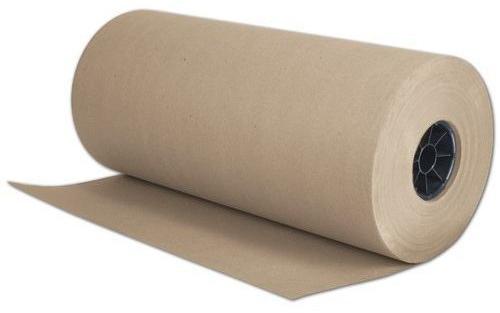 Plain Kraft Paper Corrugated Roll, Color : Brown