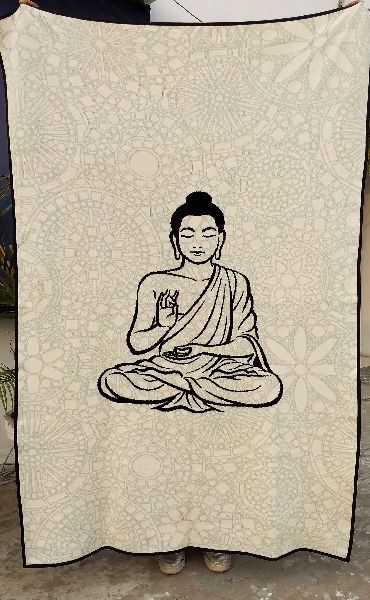 Buddha Knitted Cotton Throws