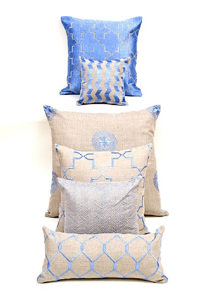 Linen Embroidered Cushions