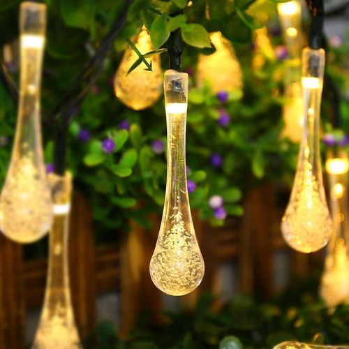 GMY Solar Powered String Lights, Color : Warm White