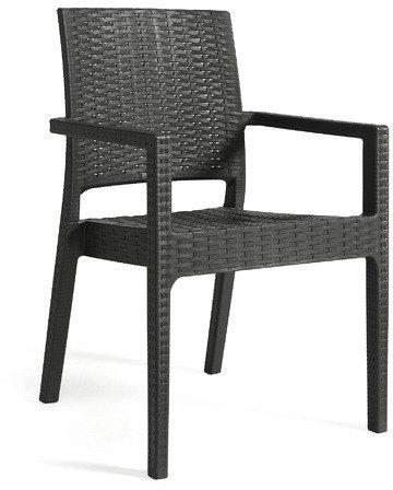 Decorative Plastic Outdoor Chair, Color : Gray