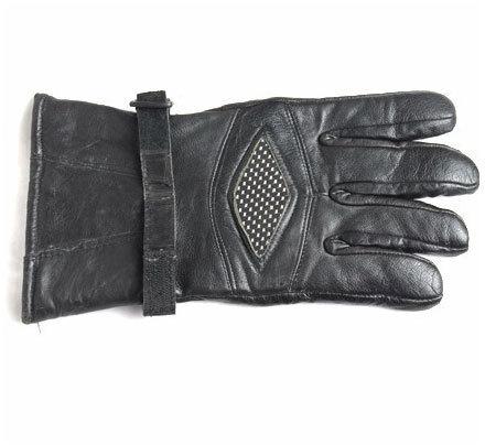 Leather Men Bike Gloves, Size : Free