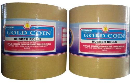 Gold Coin Brown Rice Rubber Roll, Color : White, Green