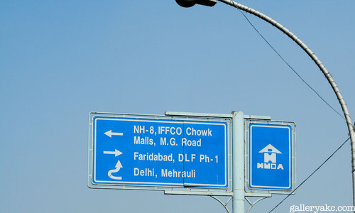 Highway Direction Signage, Color : Blue, White OR GREEN WHITE