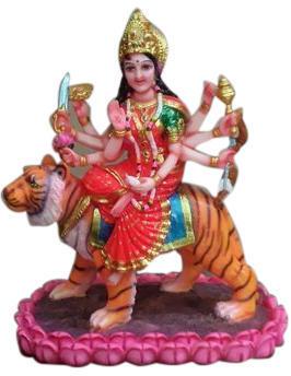 Polished Fiber Fibre Durga Maa Statue, for Religious, Temple, Style : Antique