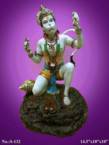 Fibre Hanuman Statue, for Shiny, Size : 14.5x10x10 Inch