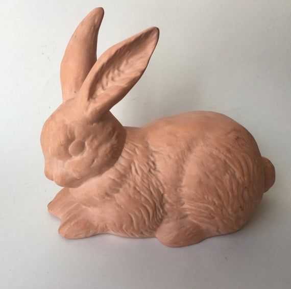 Polished Terracotta Rabbit Statue, for Home, Size : Multisize