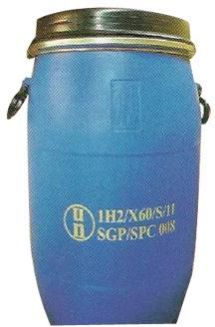 HDPE Removable Head Plastic Drums, Color : Blue