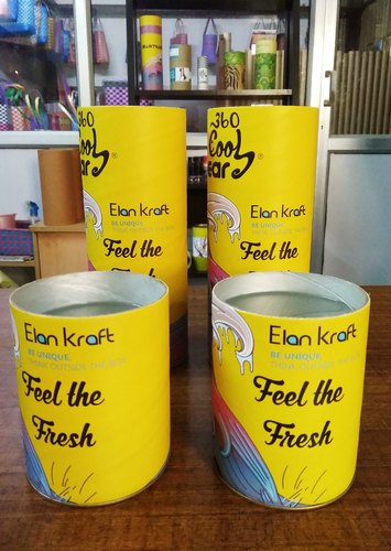 Elan Kraft Plain / label Paper Food Container, Size : custom