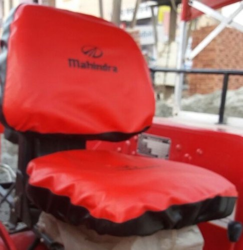 Polyester Red Tractor Seat Cover