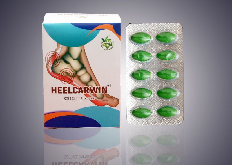 Organic Heelcarwin Softgel Capsules, for Medication Use, Packaging Size : 10×6