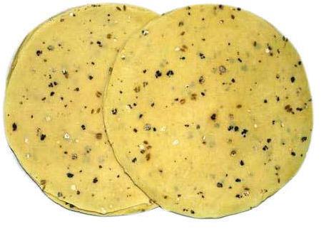 Anand (Rajasthani) Round Moong Lahsun Papad, Packaging Type : Packet