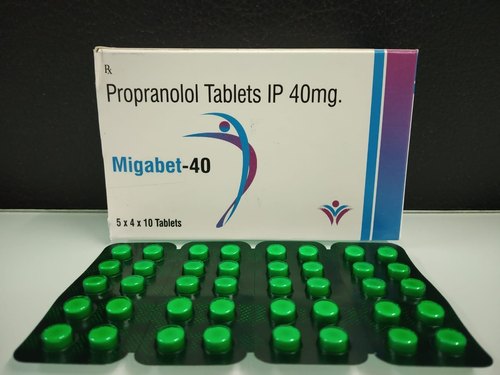 Propranolol Migabet 40mg Tablets