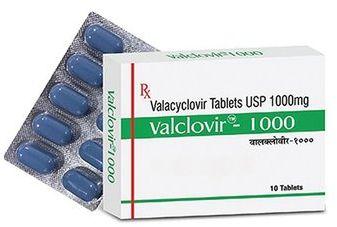 Valacyclovir Valclovir 1000mg Tablets