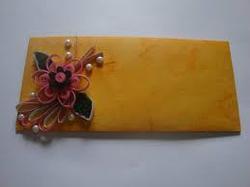 Rectangular Paper Shagun Envelope, Color : Yellow