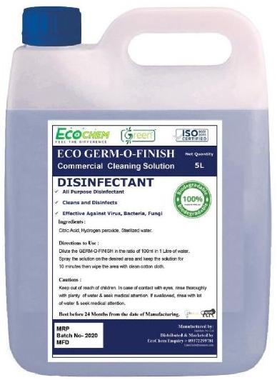 Eco-Germ-O-Finish For Disinfection And Sanitization Of Floor And Surfaces