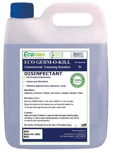 Eco-Germ-O-Kill is multipurpose disinfectant and sanitizer