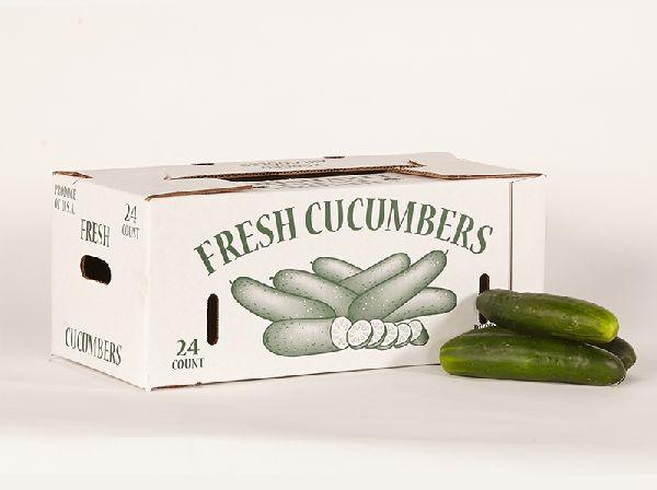 Plain Paper Cucumber Packaging Box, Size : Standard