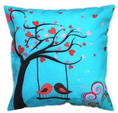 Cotton Printed Hand Painted Cushion Cover, Size : Standard