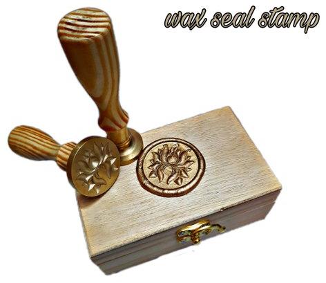 BRU Enterprises Brass Wax Seal Stamp