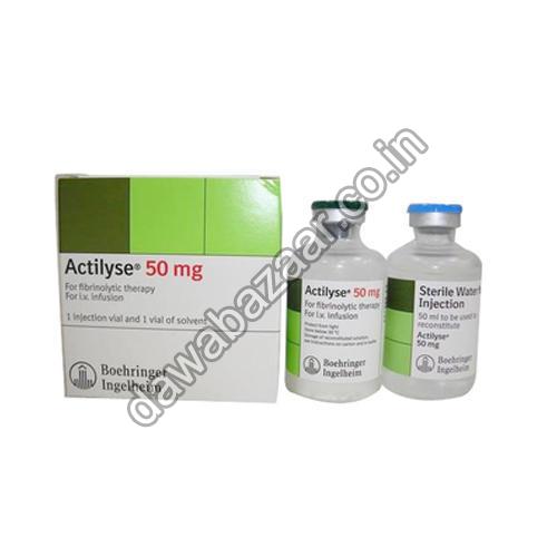 Actilyse 50mg Injection, Packaging Type : Carton Box