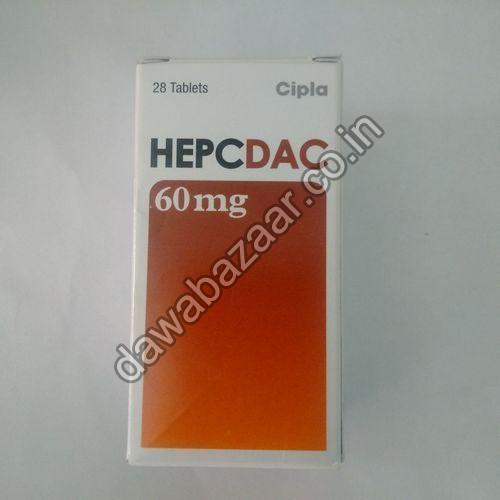 Hepcdac 60mg Tablets, Packaging Type : Carton Box