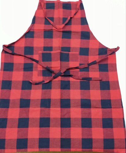 Checked Cotton Apron