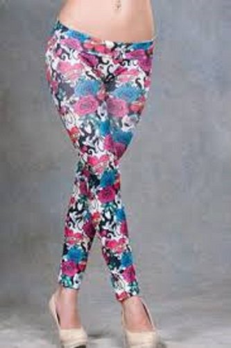 Lycra Ladies Printed Leggings, Technics : Machine Made