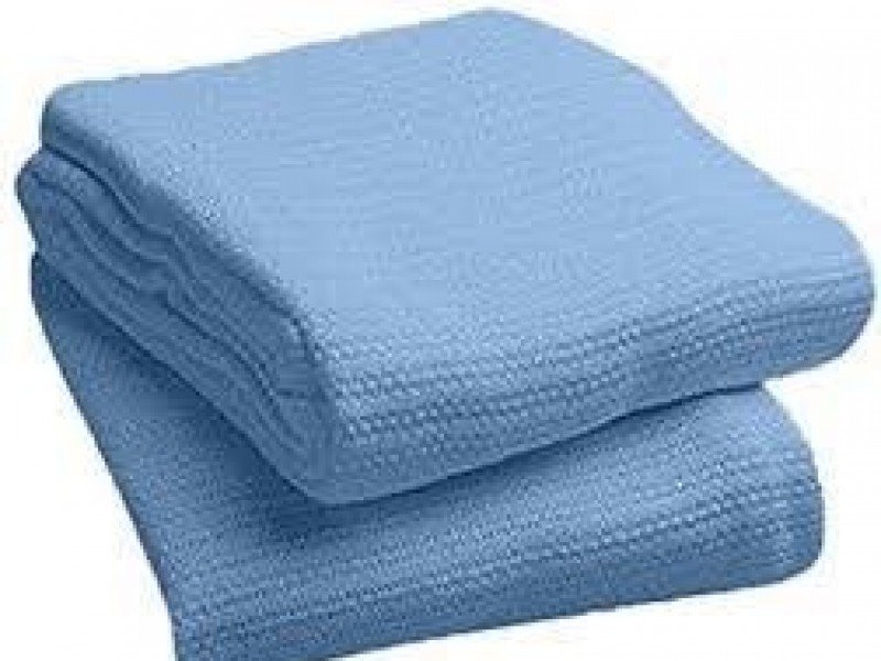 Plain Wool Thermal Blanket, Technics : Handloom