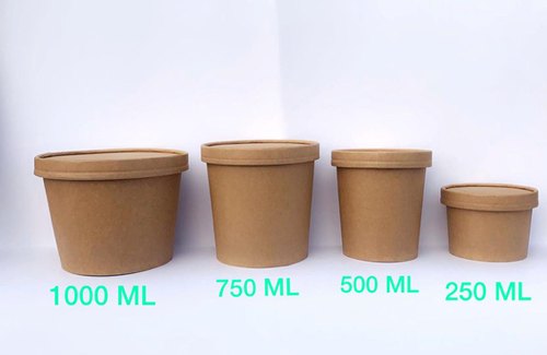 Paper Food Container, Size : 250 ML 500 ML 750 ML 1000 ML