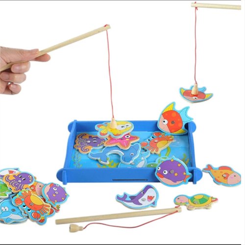 Rectangular Magnetic Fish Game Kids Toy, Packaging Type : Packet