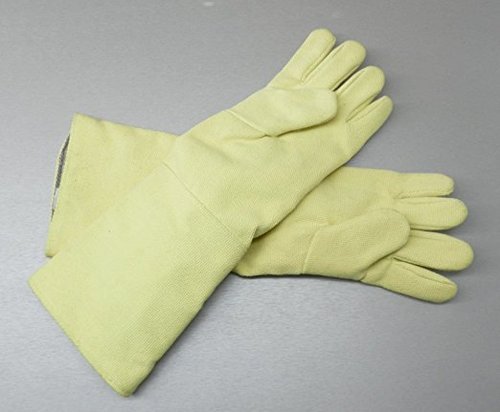 Asbestos Heat Resistant Hand Gloves, Color : White