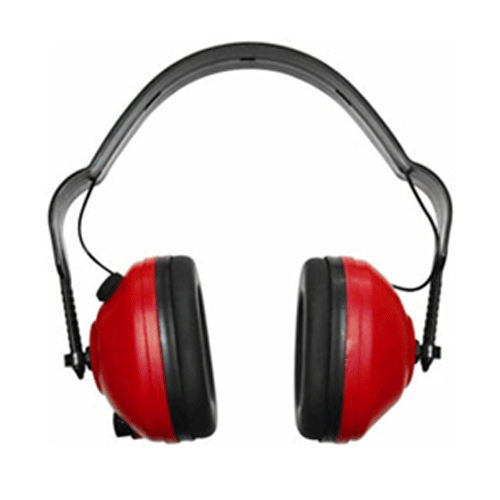 Safety Ear Muffs, Color : Black Red