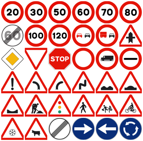 Traffic Signs, Design Type : Standard at best price INR 50 / Square ...