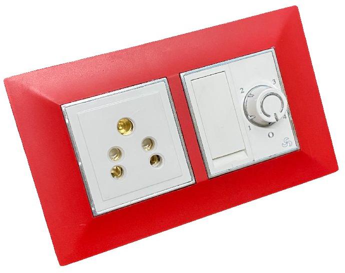 Red Polycarbonate Modular Switch Plate