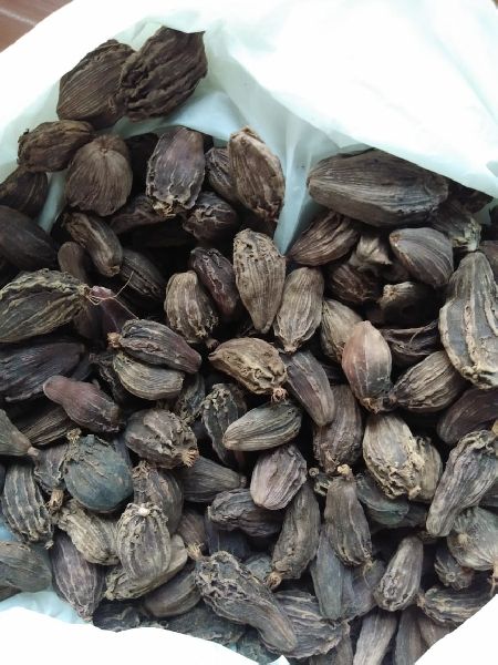 Raw Natural Black Cardamom, for Cooking, Spices, Packaging Type : Plastic Pouch