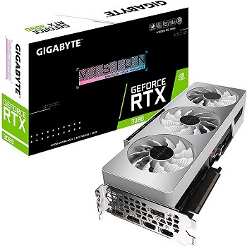 GIGABYTE GeForce RTX 3090 Vision OC 24G Graphics Card, 3X WINDFORCE Fans, 24GB 384-bit