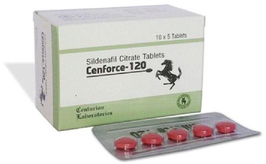 Cenforce 120 mg tablets, Packaging Size : 10*10 per Box
