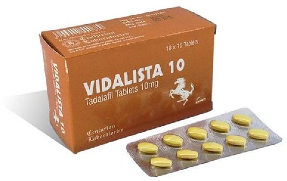 Vidalista 10 Mg Tablets, Packaging Size : 10*10 per Box