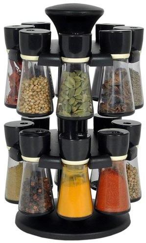 Acrylic 16-Jar Revolving Spice Rack, Feature : Durable, High Quality