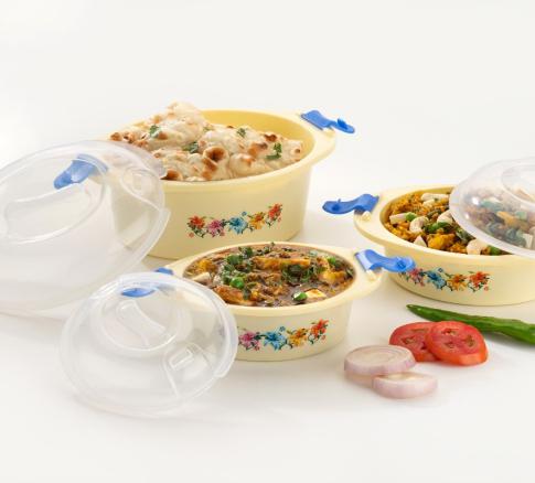 Plastic casserole set, Capacity : 100ml To 1000ml