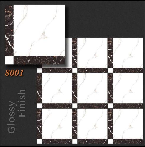 8001 Glossy Finish Porcelain Tiles