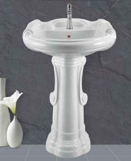 Big Sterling Pedestal Wash Basin, Size : 25x20 Inch